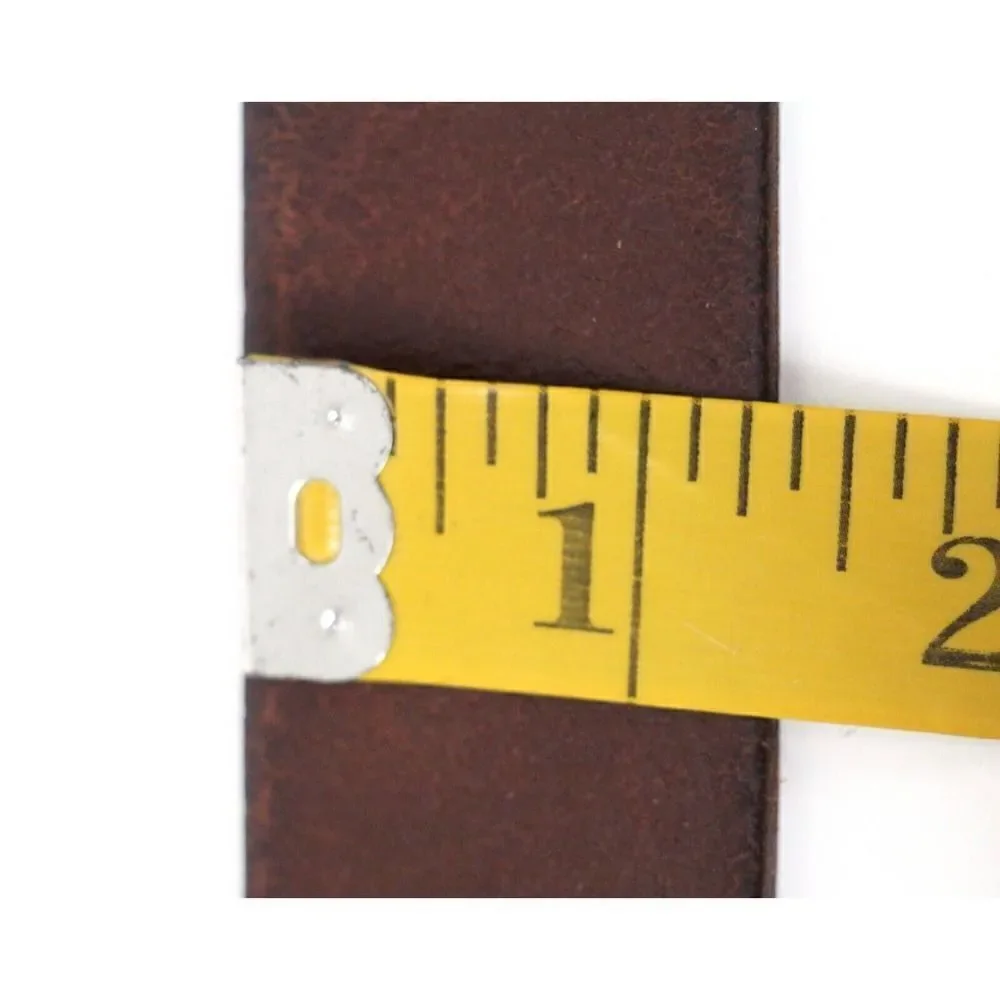SADDLE BROWN GENUINE LEATHER 1 1/4
